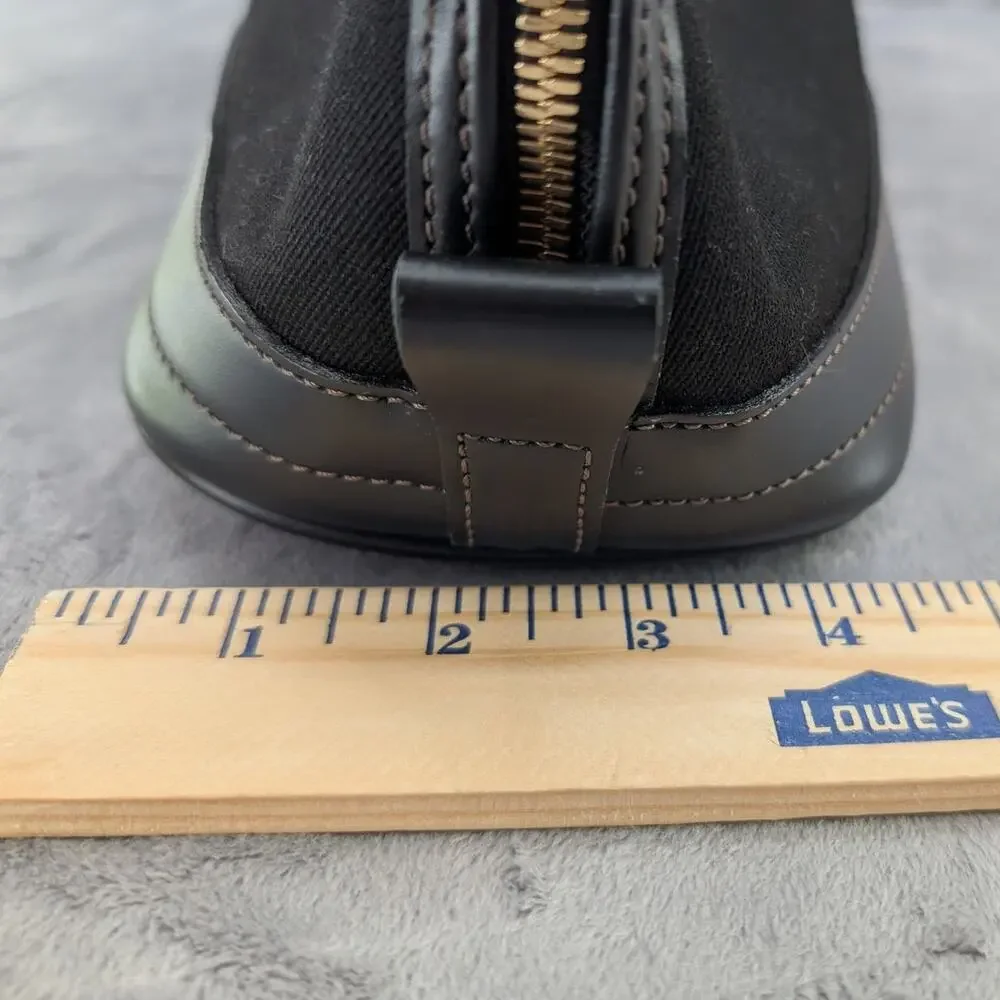 Vtg Dooney & Bourke Cabriolet Cloth Leather Black top handle made in USA satchel - Picture 10 of 13